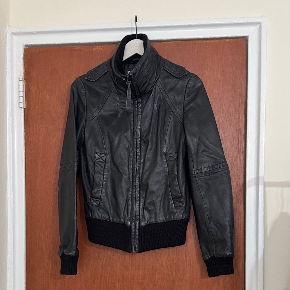 Zara Black Leather Jacket